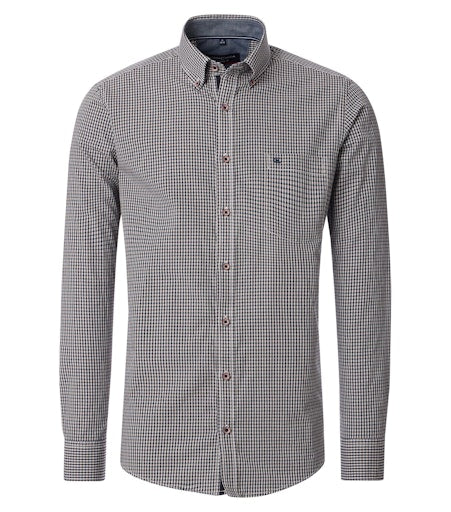 Hemden lange mouw oranje Casa Moda