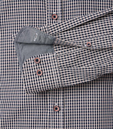 Hemden lange mouw oranje Casa Moda