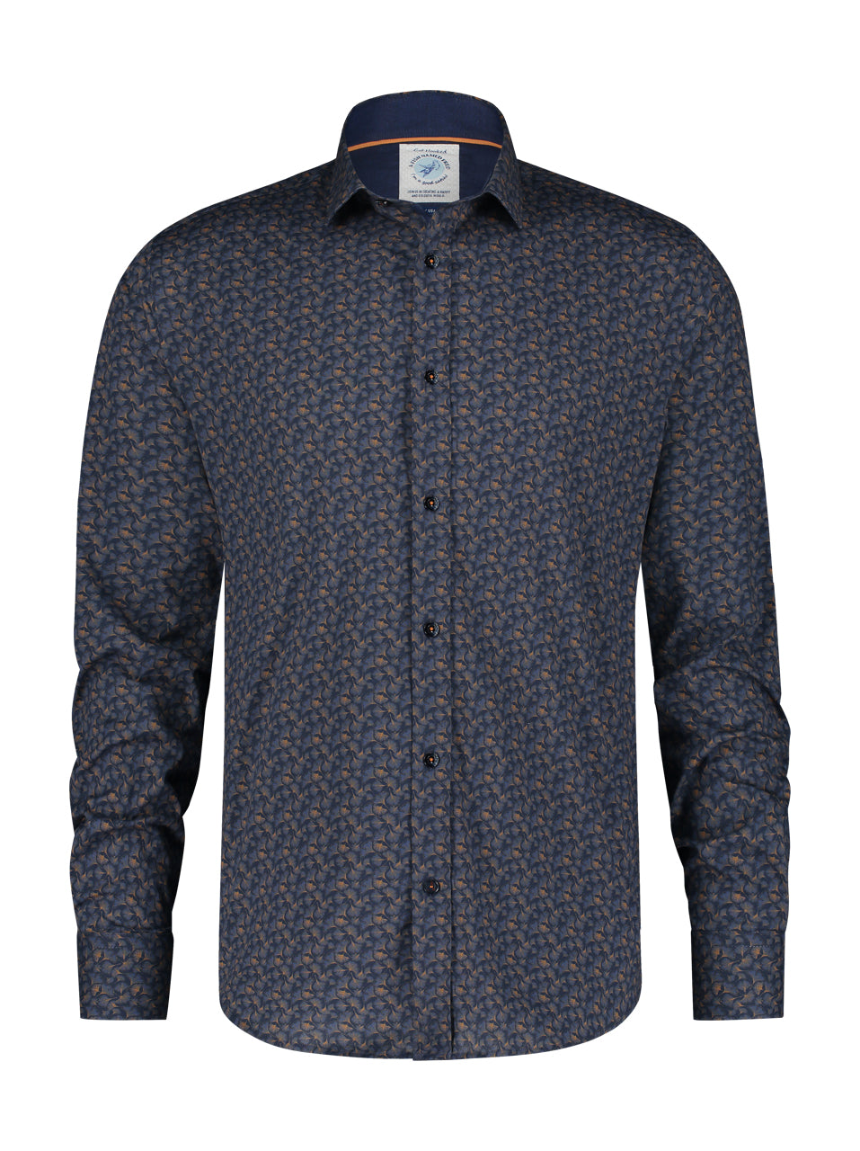 Hemden lange mouw navy A Fish Named Fred