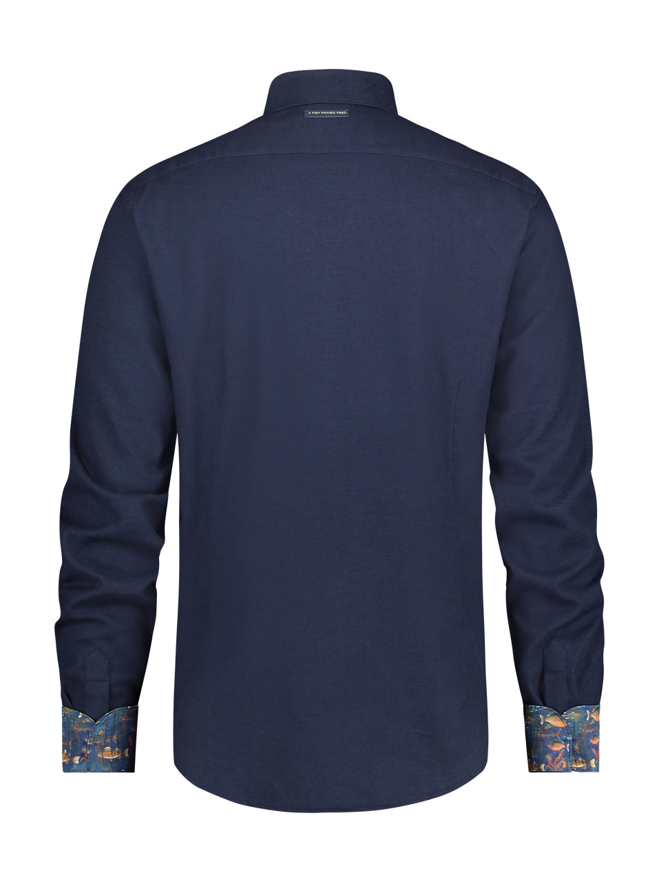 Hemden lange mouw navy A Fish Named Fred