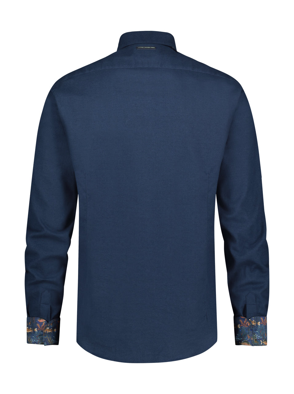 Hemden lange mouw navy A Fish Named Fred