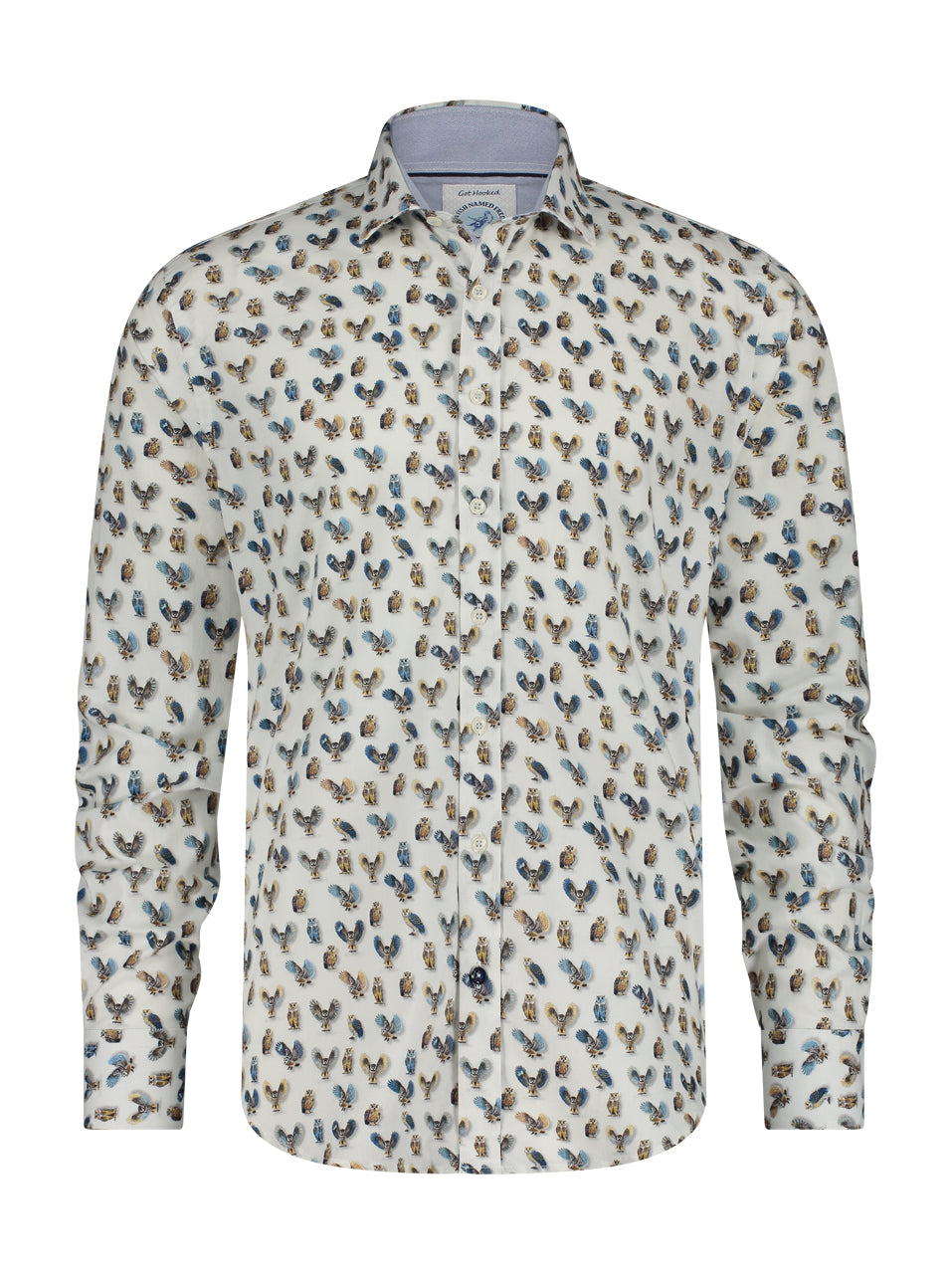 Hemden lange mouw wit A Fish Named Fred