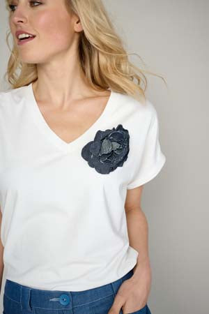T-shirts korte mouw wit Marie Méro