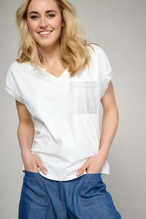 T-shirts korte mouw wit Marie Méro