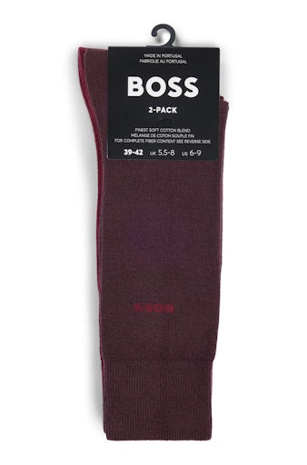 Kousen rood Boss Men Black