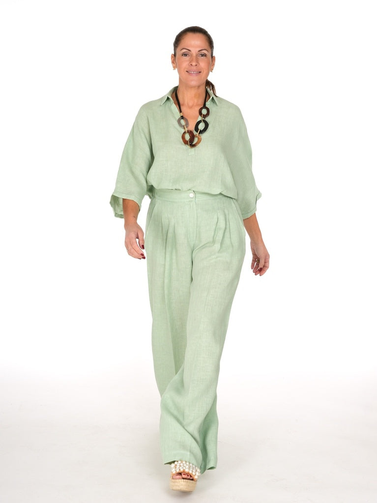 Blouses lange mouw groen BLACK ROSE
