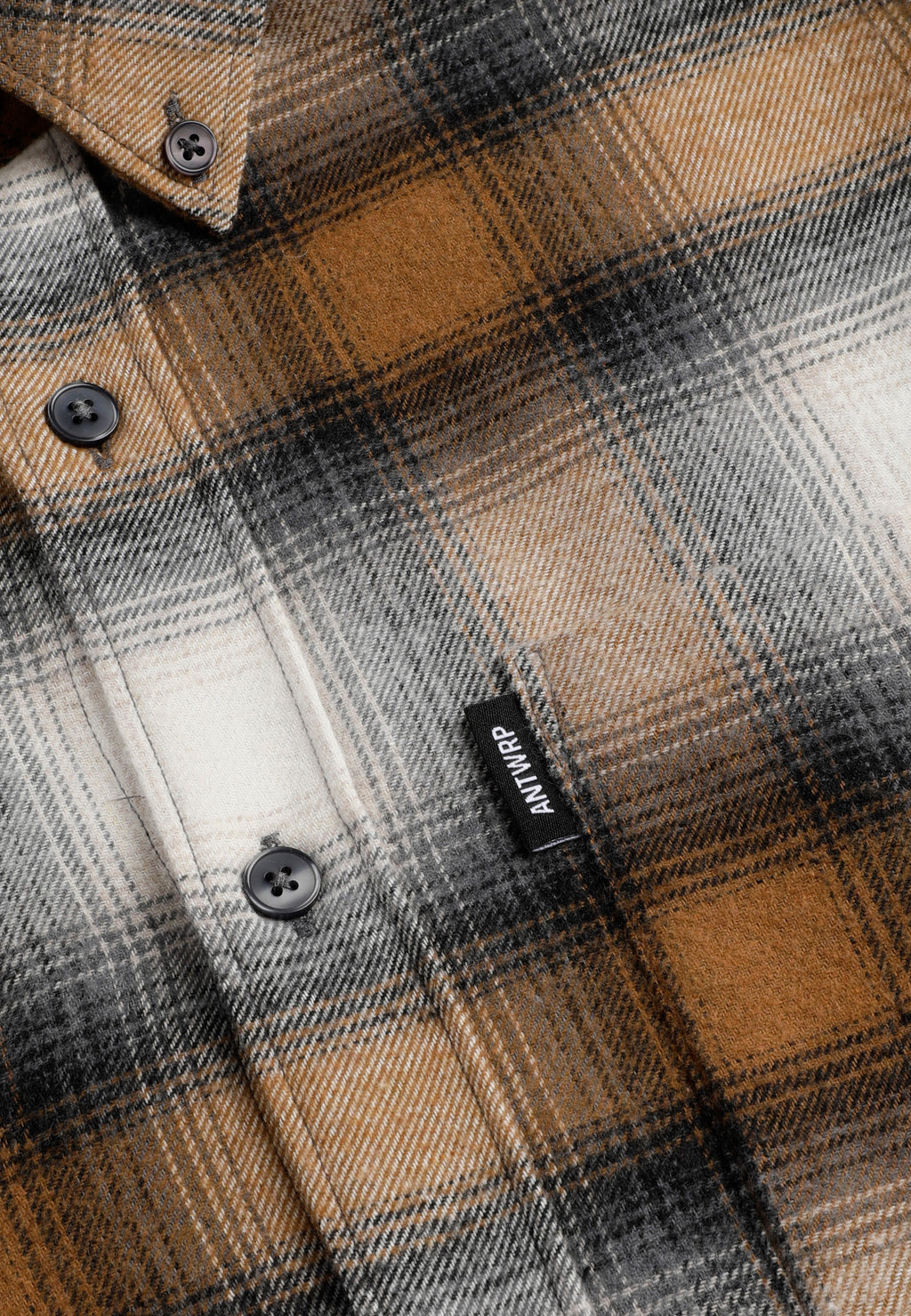 Hemden lange mouw bruin ANTWRP