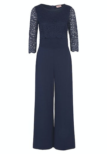 Jumpsuits lange mouw blauw Vera Mont