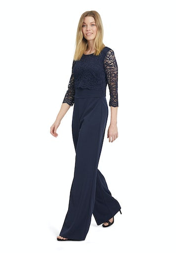 Jumpsuits lange mouw blauw Vera Mont