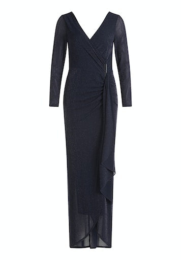Jurken lange mouw navy Vera Mont