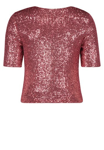 Blouses korte mouw rood Vera Mont