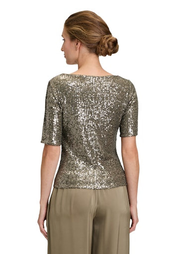 Blouses korte mouw groen Vera Mont