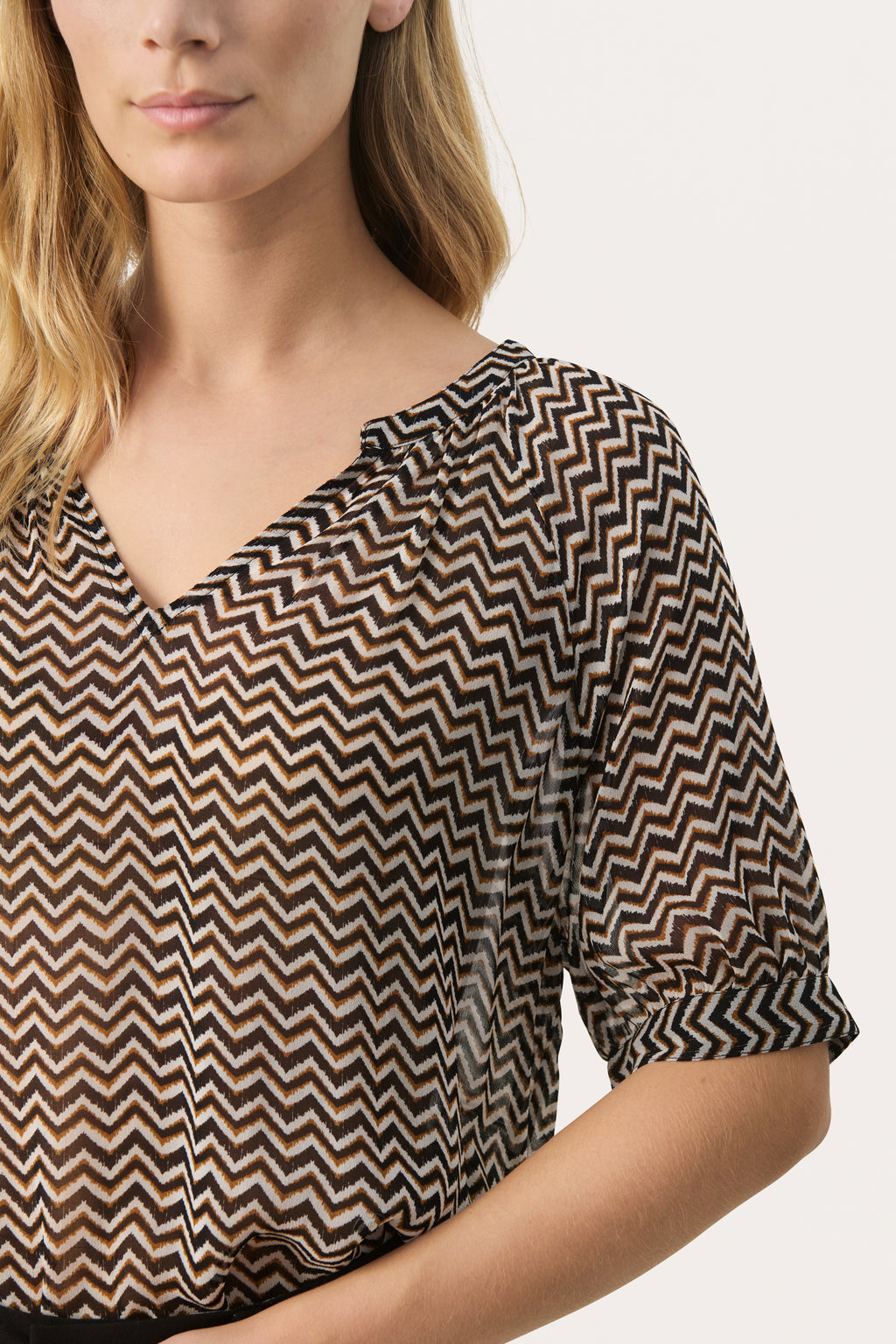 Blouses korte mouw zwart Part Two