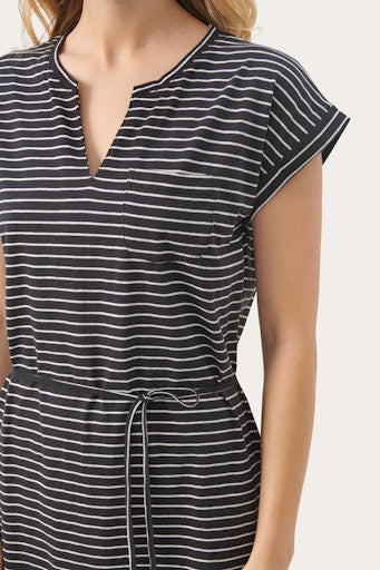 Jurken korte mouw navy Part Two