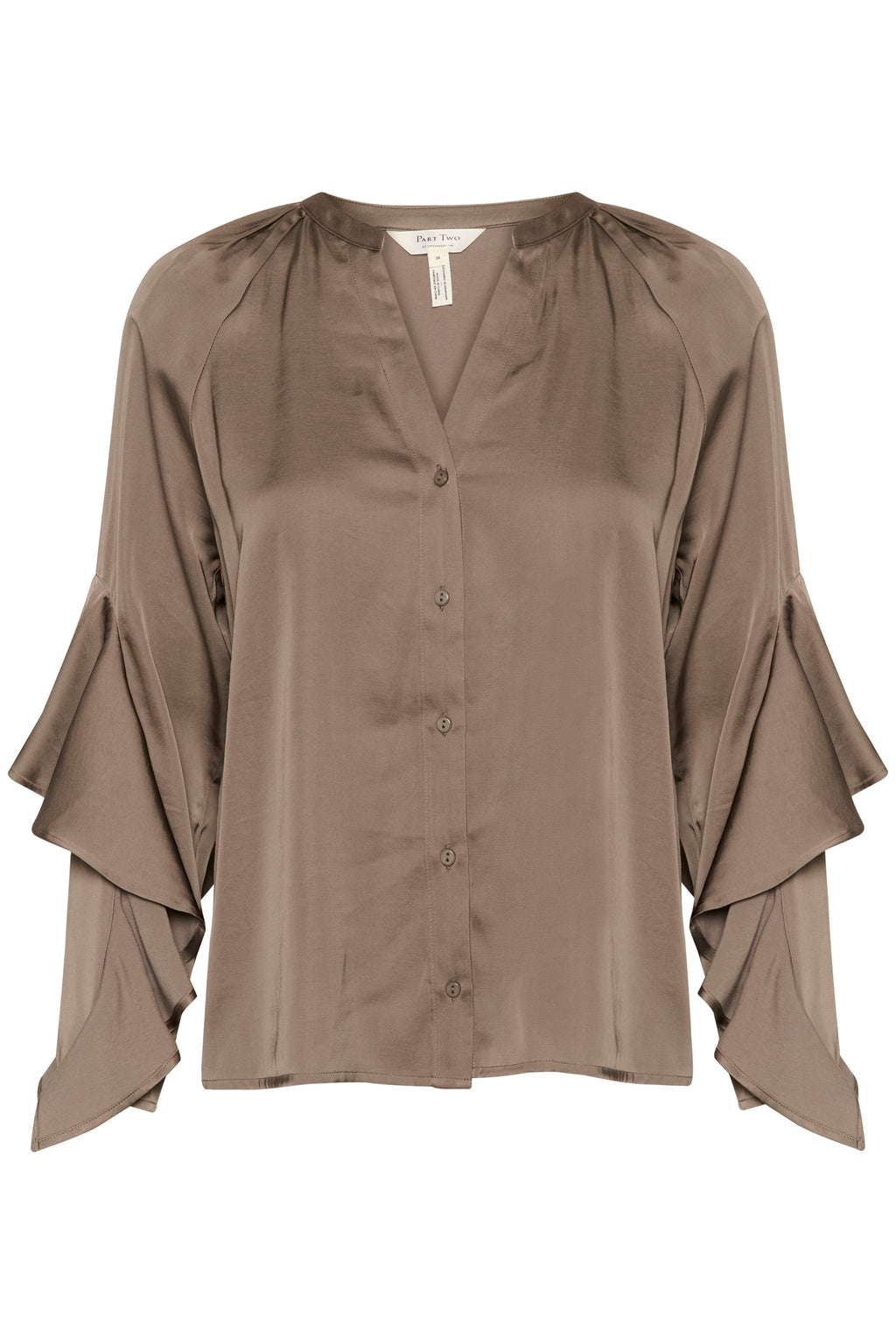 Blouses lange mouw bruin Part Two