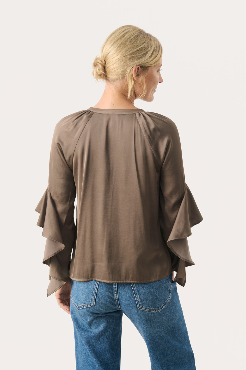 Blouses lange mouw bruin Part Two