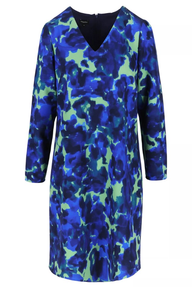 Jurken lange mouw blauw Mayerline