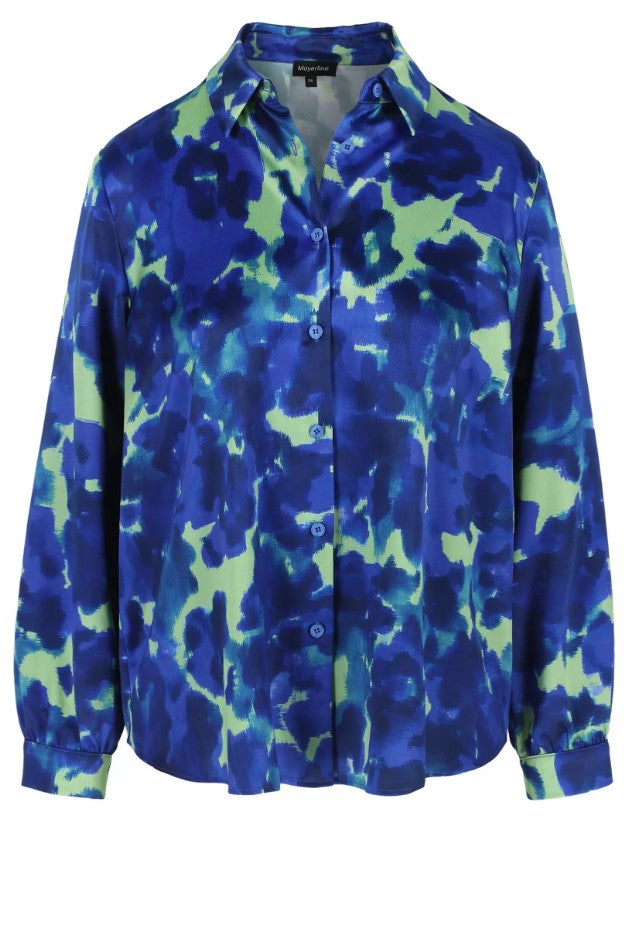 Blouses lange mouw blauw Mayerline