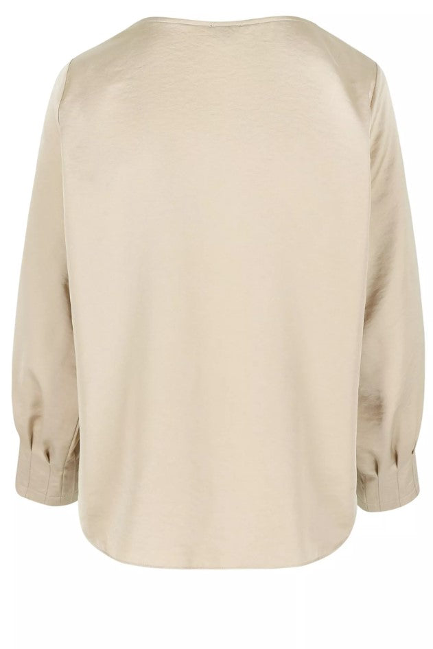 Blouses lange mouw beige Mayerline