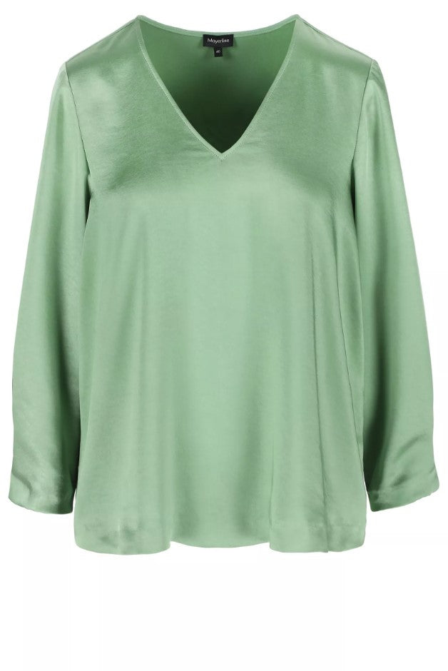 Blouses lange mouw groen Mayerline