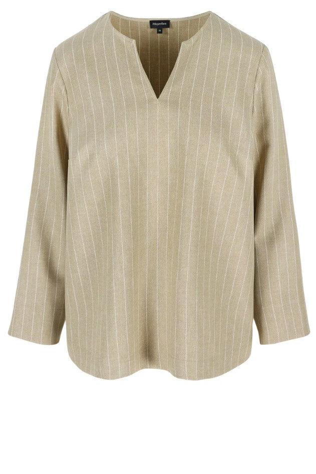 Blouses lange mouw beige Mayerline