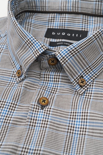 Hemden lange mouw bruin Bugatti