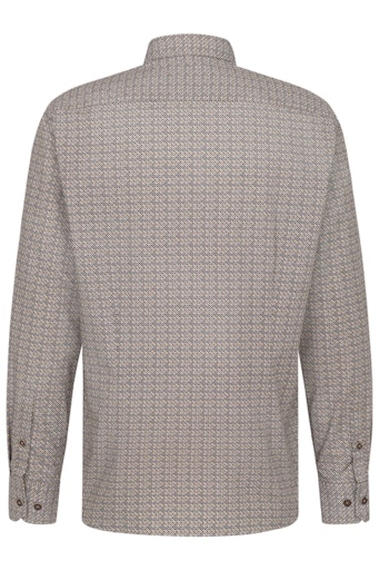 Hemden lange mouw bruin Bugatti