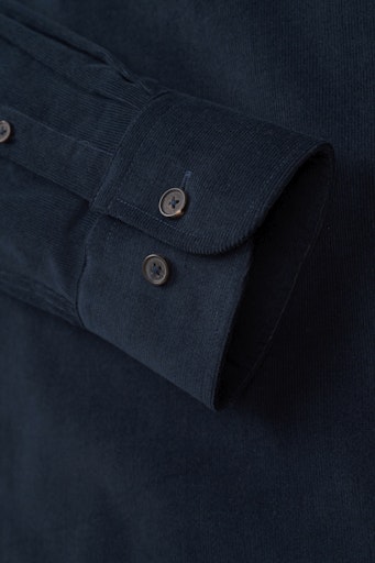 Hemden lange mouw navy Bugatti