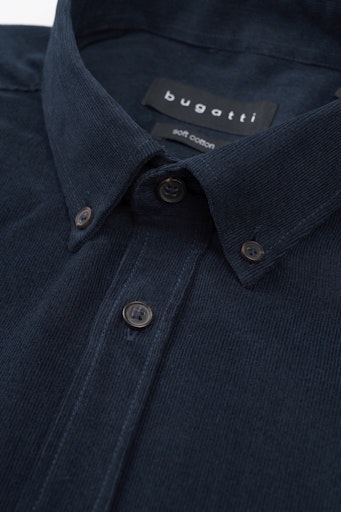 Hemden lange mouw navy Bugatti