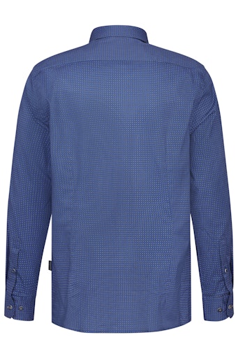 Hemden lange mouw navy Bugatti