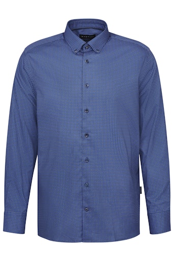 Hemden lange mouw navy Bugatti