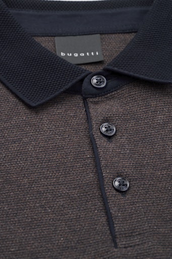 Polo's lange mouw bruin Bugatti