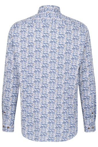 Hemden lange mouw navy Bugatti