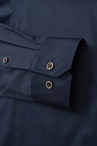Hemden lange mouw navy Bugatti