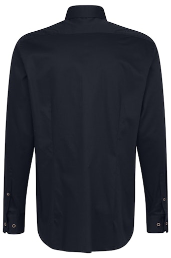 Hemden lange mouw navy Bugatti