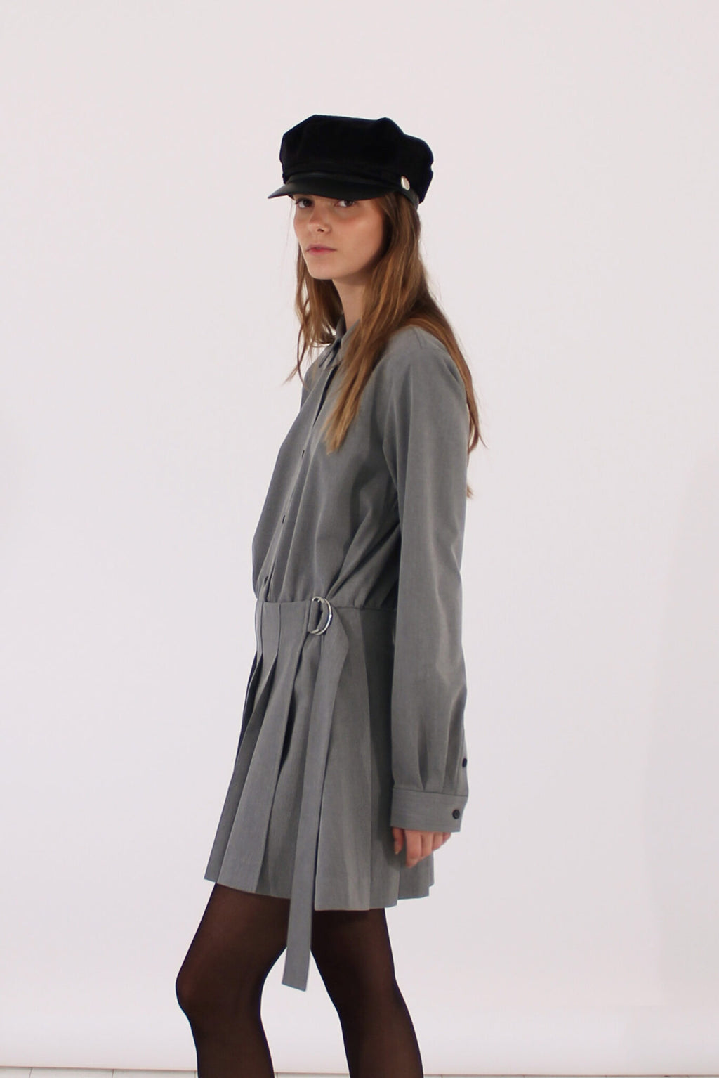 Jurken lange mouw grijs Designers Remix