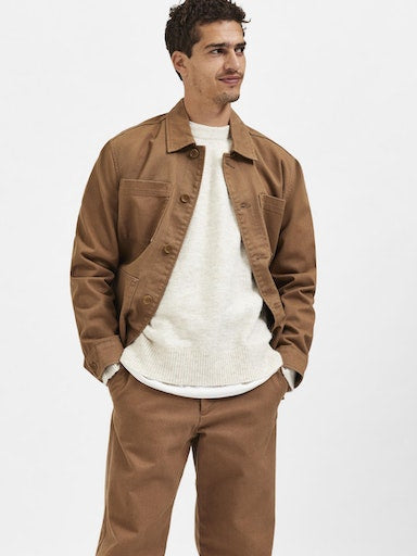 Pulls bruin Selected HOMME