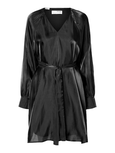 Jurken lange mouw zwart Selected FEMME