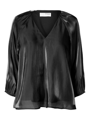 Blouses lange mouw zwart Selected FEMME