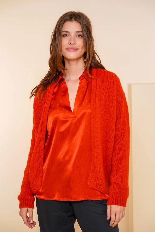 Cardigans oranje Geisha