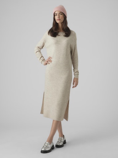 Jurken lange mouw beige VERO MODA