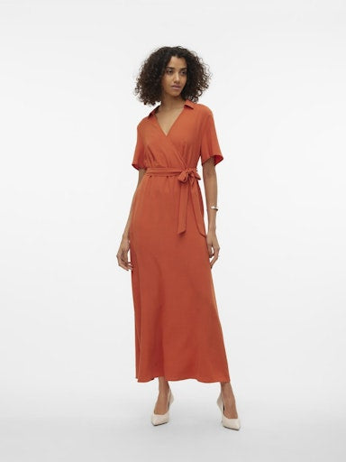 Jurken korte mouw oranje VERO MODA