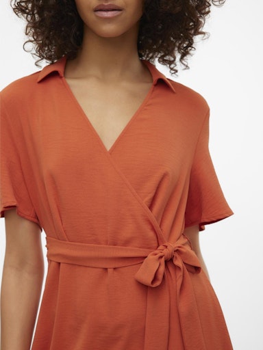 Jurken korte mouw oranje VERO MODA