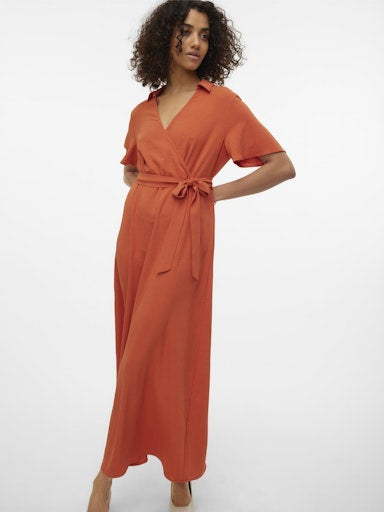 Jurken korte mouw oranje VERO MODA
