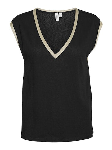 T-shirts korte mouw zwart VERO MODA