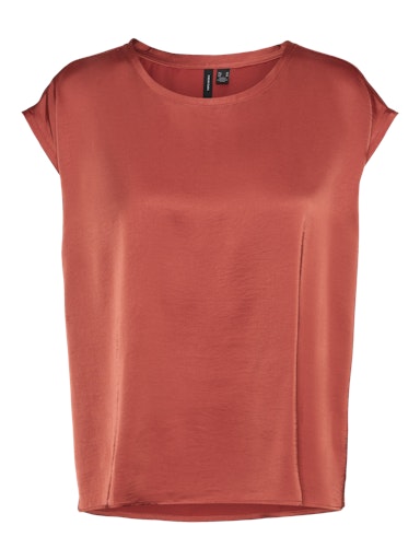 Blouses korte mouw oranje VERO MODA