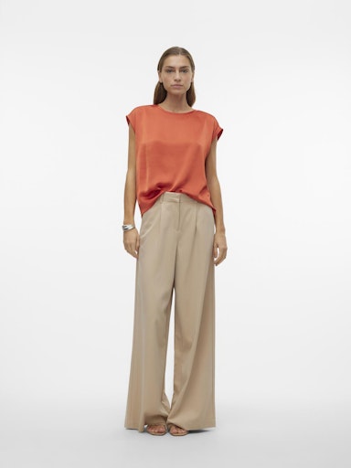Blouses korte mouw oranje VERO MODA