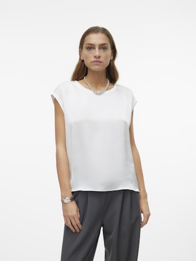 Blouses korte mouw wit VERO MODA