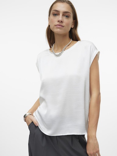Blouses korte mouw wit VERO MODA