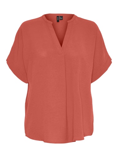 Blouses korte mouw oranje VERO MODA